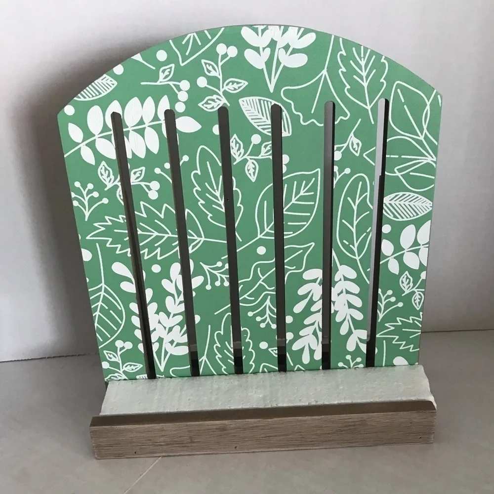 NWT - Farmhouse Wooden Cookbook Stand Relax & Radiate Crate By CULTUREFLY